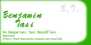 benjamin tasi business card